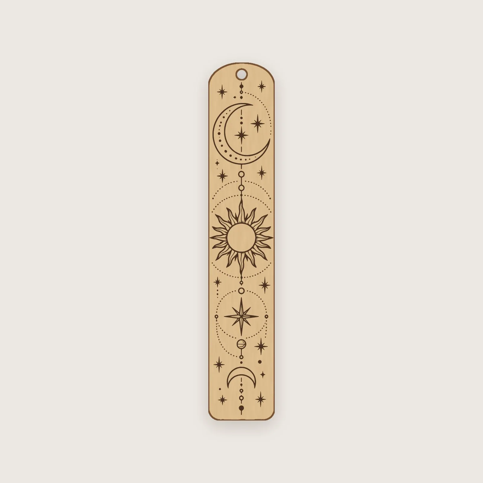 Sun and Moon Bookmark