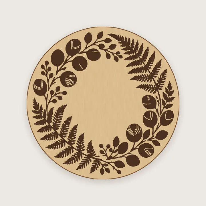 Botanical Wreath Coaster