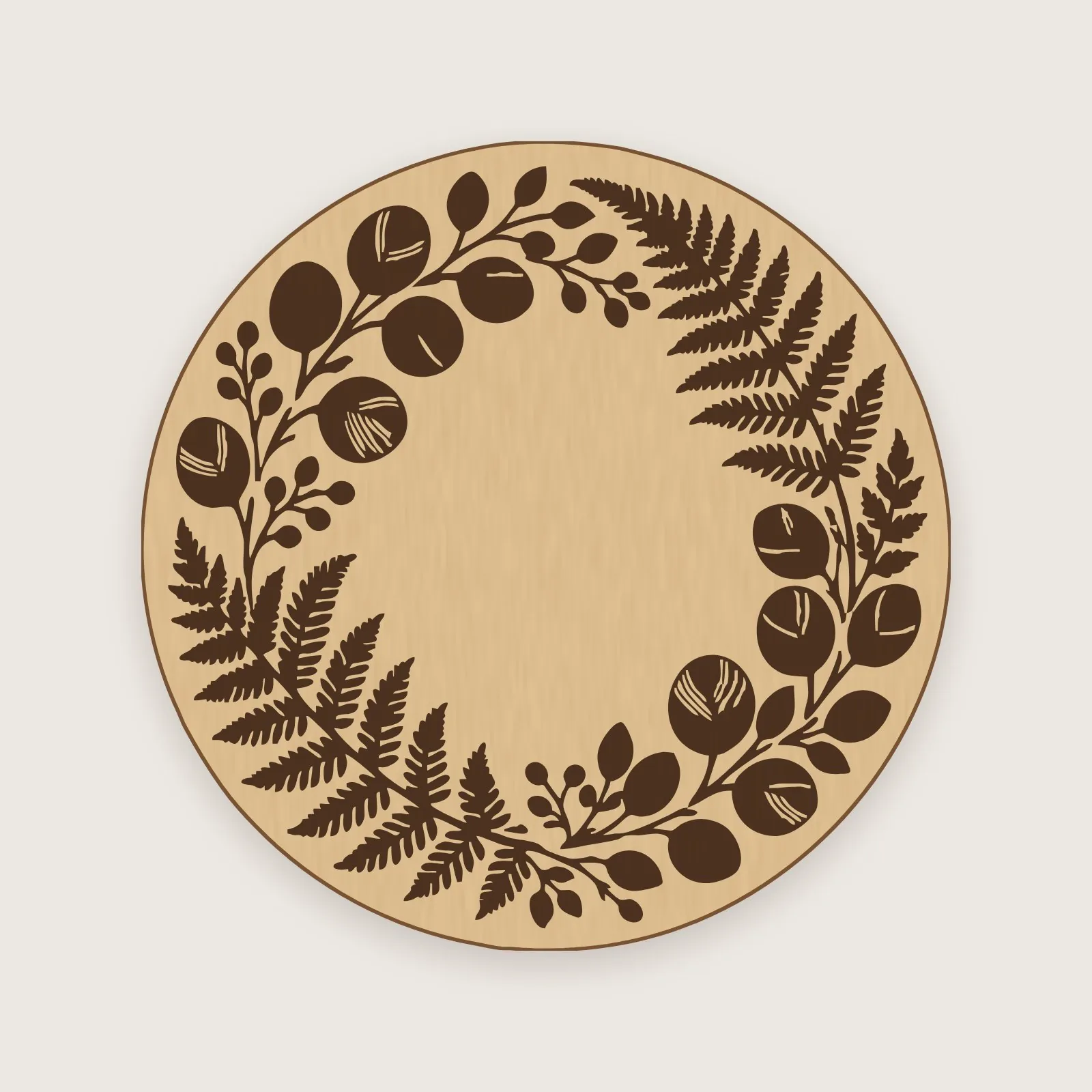 Botanical Wreath Coaster