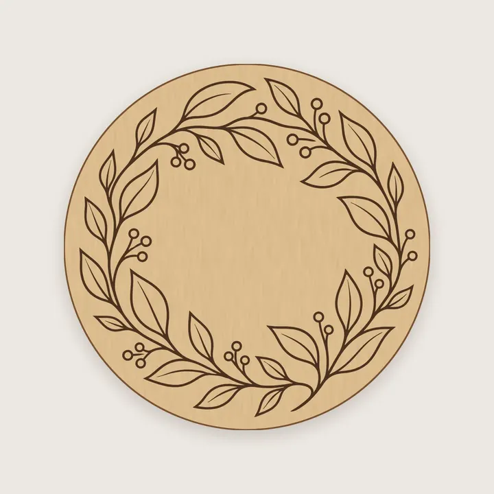 Leaf Wreath Coaster