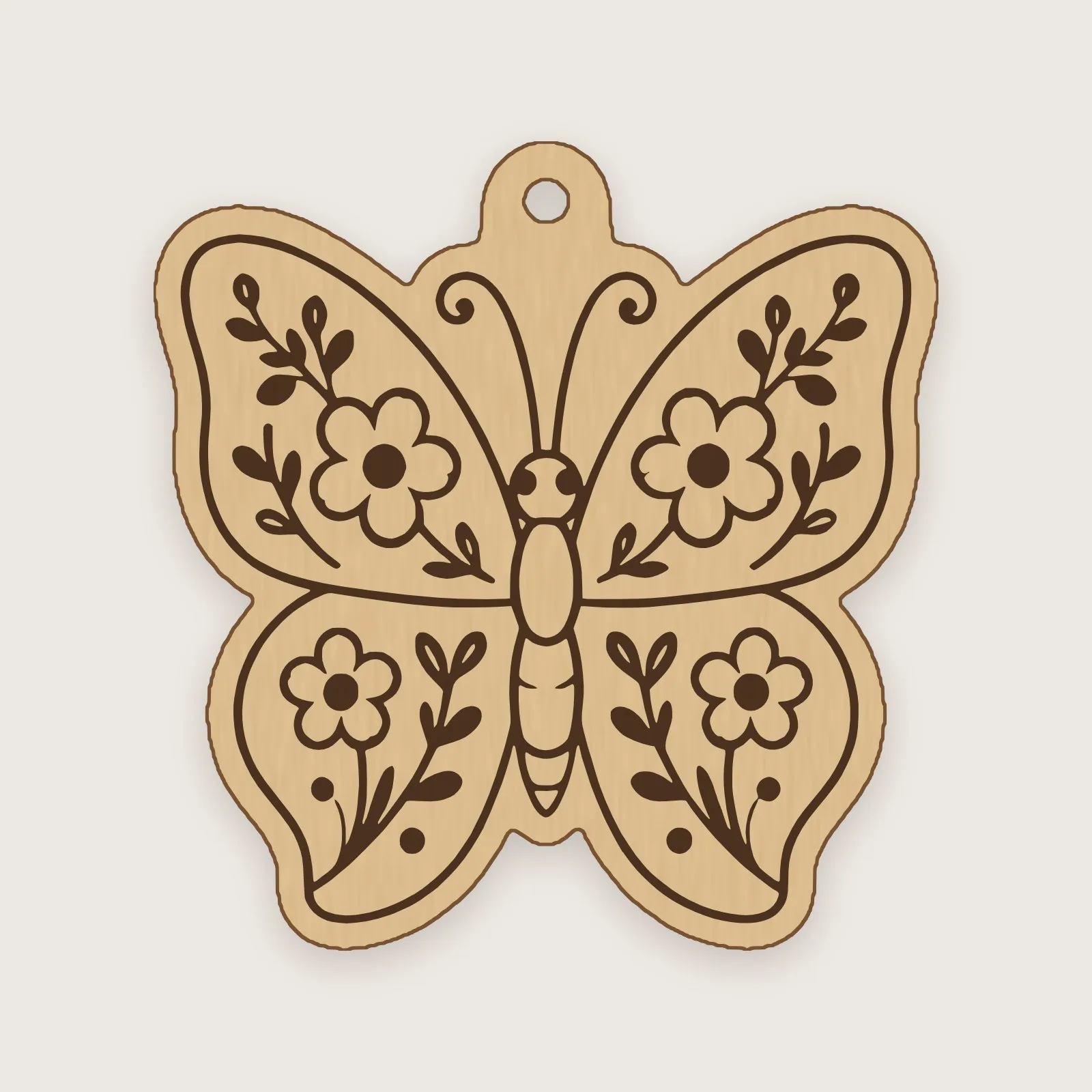 Flower Butterfly Ornament