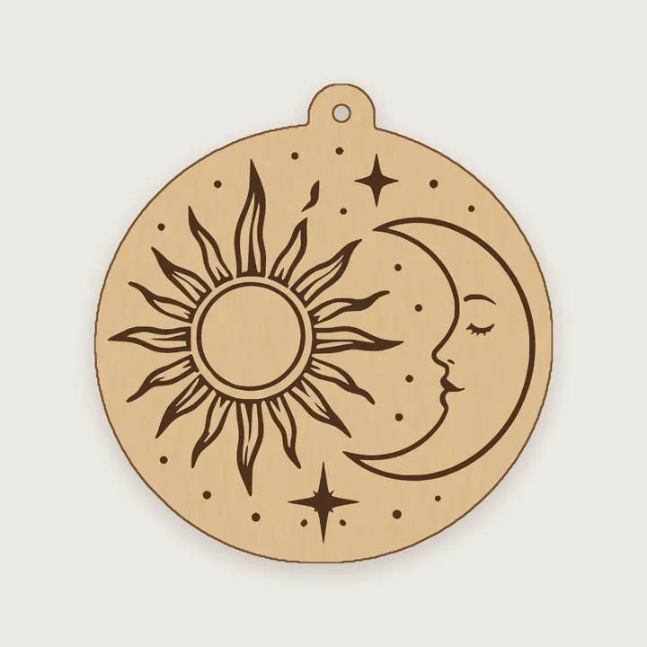 Ciondolo sole e luna
