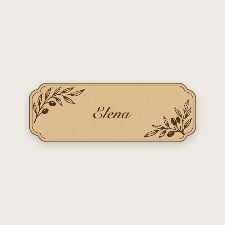 Olive Branch Place Card
