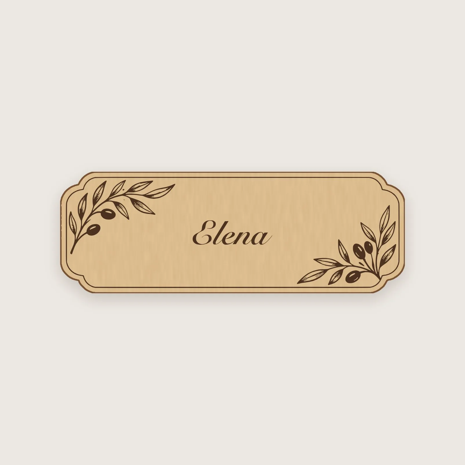 Olive Branch Place Card